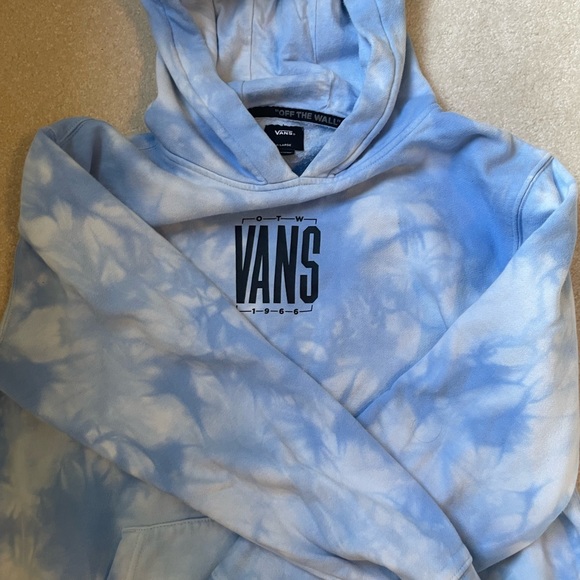 VANS TALL TYPE TIE DYE - NAUTICAL BLUE SWEATSHIRT - Picture 5 of 7